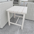 Steve Silver Blakley Powder-Coated Aluminum End Table in White Washed