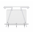 Steve Silver Zena Engineered Wood Bar Table w/LED lights in White
