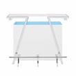 Steve Silver Zena Engineered Wood Bar Table w/LED lights in White