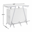 Steve Silver Zena Engineered Wood Bar Table w/LED lights in White