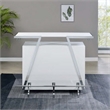 Steve Silver Zena Engineered Wood Bar Table w/LED lights in White