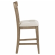Steve Silver Napa Polyester Upholstered Counter Chair in Brown (Set of 2)