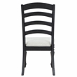 Steve Silver Odessa Polyester Upholstered Side Chair Black in Black (Set of 2)