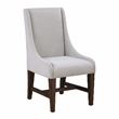 Steve Silver Auburn Polyester Upholstered Arm Chair in White (Set of 2)