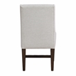 Steve Silver Auburn Polyester Upholstered Arm Chair in White (Set of 2)