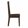 Steve Silver Auburn Rubberwood/Iron Side Chair in Dark Brown (Set of 2)