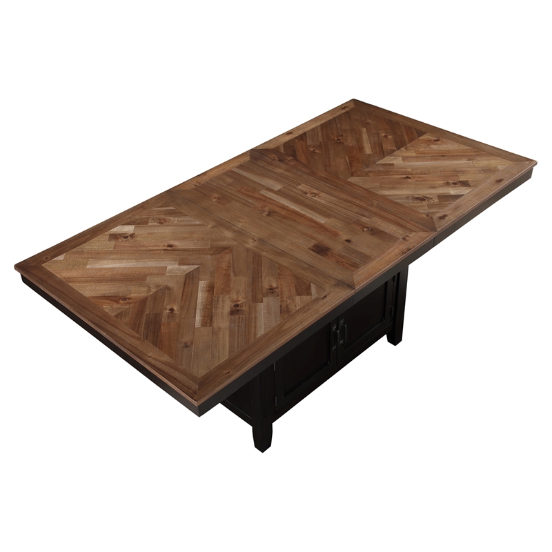 Steve Silver Bermuda Engineered Wood Counter Table in Black