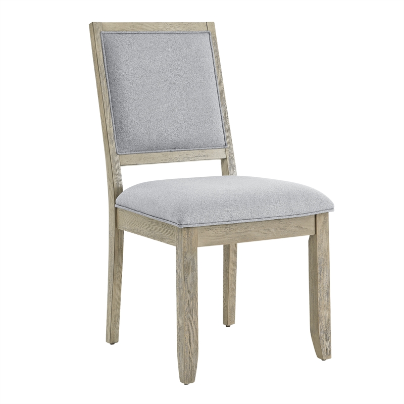 Steve Silver Carena Polyester Upholstered Side Chair in Brown (Set of 2)