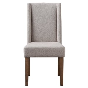 Steve Silver Riverdale Polyester Upholstered Chair in Brown (Set of 2)