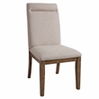 Steve Silver Garland Polyester Upholstered Side Chair in Brown (Set of 2)