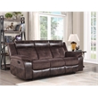 Steve Silver Pueblo Polyestered Upholstered Manual Recliner Sofa in Brown