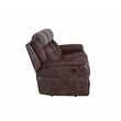 Steve Silver Pueblo Polyestered Upholstered Manual Recliner Sofa in Brown