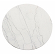 Steve Silver Xena Marble Top Round Dining Table in Black