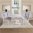 Steve Silver Warren Polyester Upholstered Side Chair in White (Set of 2)