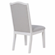 Steve Silver Warren Polyester Upholstered Side Chair in White (Set of 2)