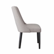 Steve Silver Xena Polyester Upholstered Side Chair in Gray (Set of 2)