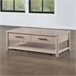Steve Silver Gabby Engineered Wood Cocktail Table in Light Brown