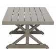 Steve Silver Jones Power-Coated Aluminum Coffee Table in Brown