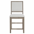 Steve Silver Lily Polyester Upholstered Counter Chair in Gray (Set of 2)