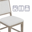 Steve Silver Lily Polyester Upholstered Counter Chair in Gray (Set of 2)