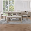 Steve Silver Lily Polyester Upholstered Counter Chair in Gray (Set of 2)