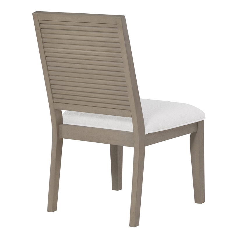 Steve Silver Lily Polyester Upholstered Side Chair in Gray (Set of 2)