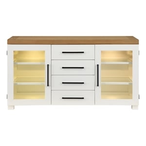 Steve Silver Magnolia Engineered Wood Buffet/Server in White