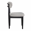 Steve Silver Magnolia Polyester Upholstered Side Chair in Gray (Set of 2)