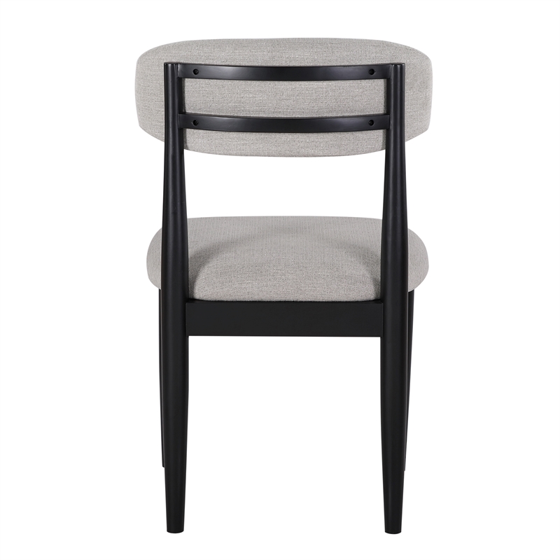 Steve Silver Magnolia Polyester Upholstered Side Chair in Gray (Set of 2)