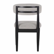 Steve Silver Magnolia Polyester Upholstered Side Chair in Gray (Set of 2)
