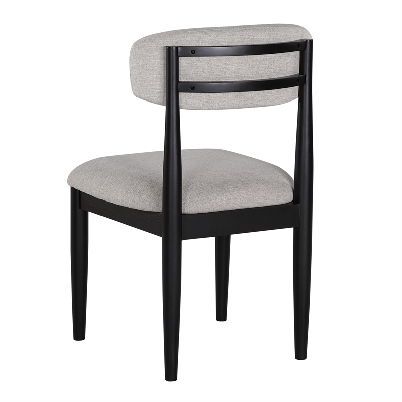 Steve Silver Magnolia Polyester Upholstered Side Chair in Gray (Set of 2)