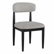 Steve Silver Magnolia Polyester Upholstered Side Chair in Gray (Set of 2)