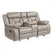 Steve Silver Tyson Manual Console Loveseat Gray