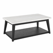 Steve Silver Company Vida Marble Top Cocktail Table in White and Black