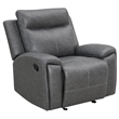 Steve Silver Gaston Manual Chair Gray with Glider
