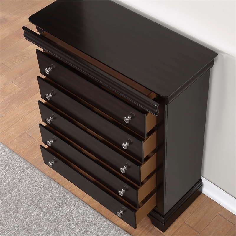 Steve Silver Merlot Dominique 5-Drawer Chest