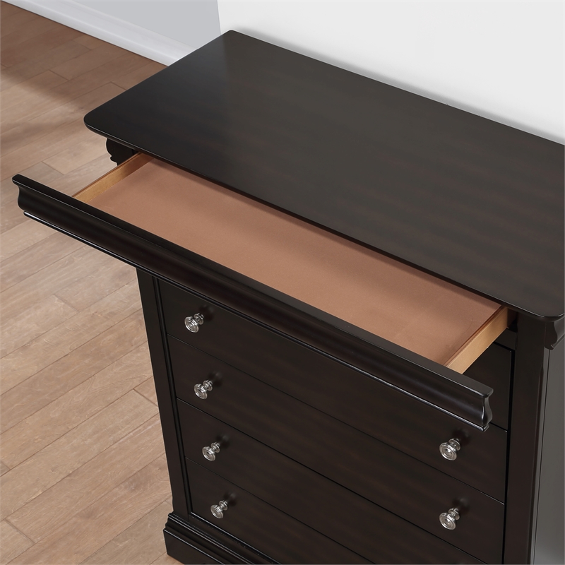 Steve Silver Merlot Dominique 5-Drawer Chest