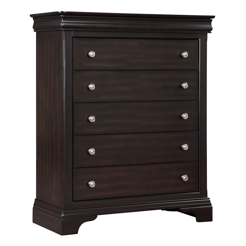 Steve Silver Merlot Dominique 5-Drawer Chest