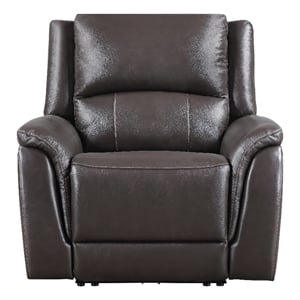 Steve Silver Alexandria Power Recliner in Chocolate