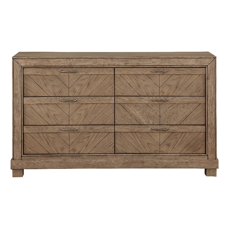 Steve Silver Montana 6-Drawer Dresser in Brown/Sand
