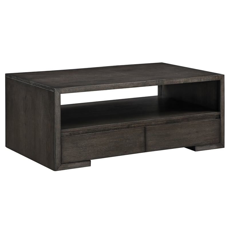 Steve Silver Evan 3-Piece Table Set with TV Stand in Brown