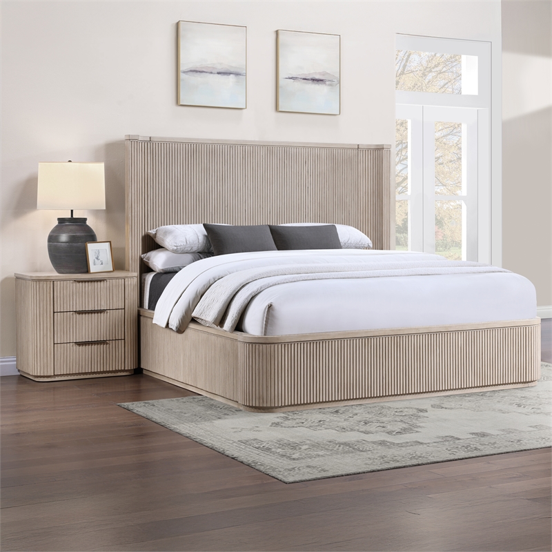 Steve Silver Henry Nightstand w/ USB-C in Sand