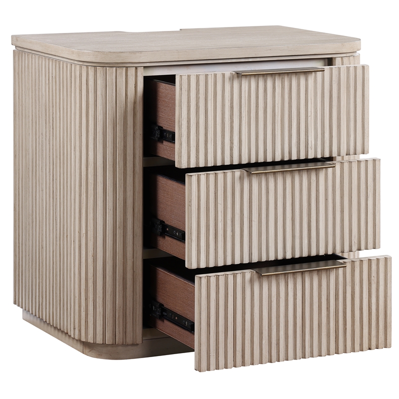 Steve Silver Henry Nightstand w/ USB-C in Sand