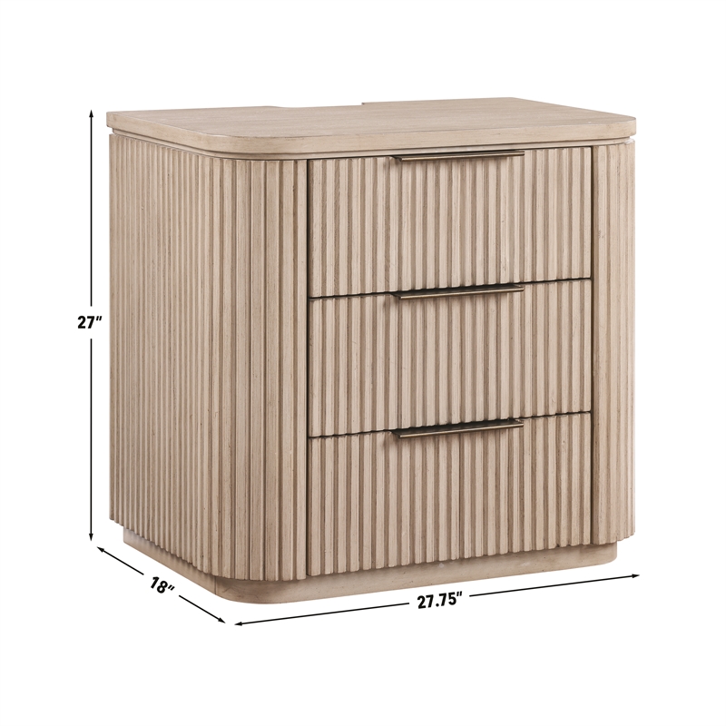 Steve Silver Henry Nightstand w/ USB-C in Sand
