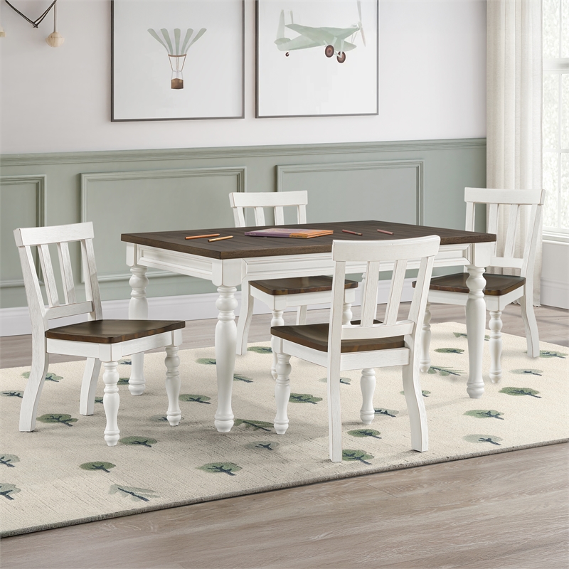 Steve Silver Joanna Kids Dining Table in White
