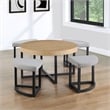 Steve Silver Magnolia Nesting Table in Black