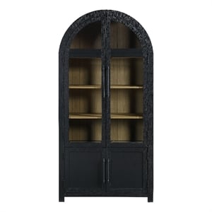 Steve Silver Magnolia Curio in Black