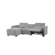 Steve Silver Zara 2pc Dual Power Chaise Sofa Set in Gray