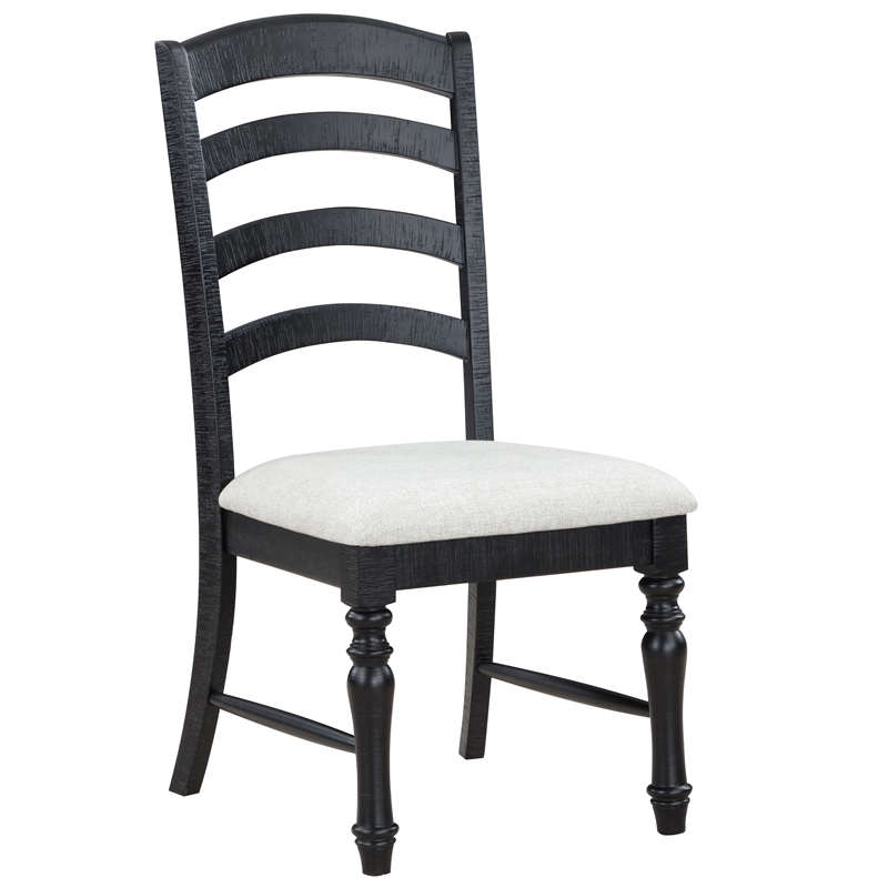 Steve Silver Odessa 5-Piece Dining Set (Table & 4 Side Chairs) in Black