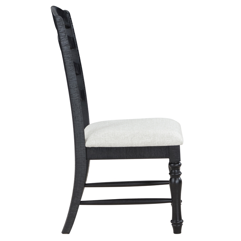 Steve Silver Odessa 5-Piece Dining Set (Table & 4 Side Chairs) in Black